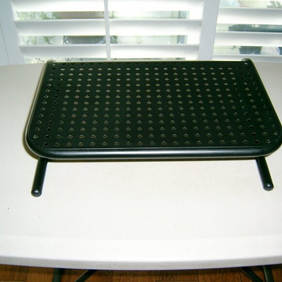 Sleek Black Metal Monitor Stand - Picture 1 of 4